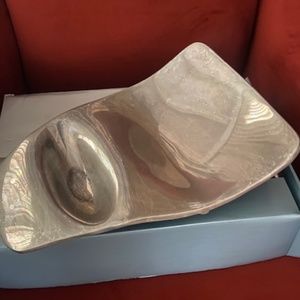 Nambé 15” Chip & Dip Tray LOUNGE sushi serving